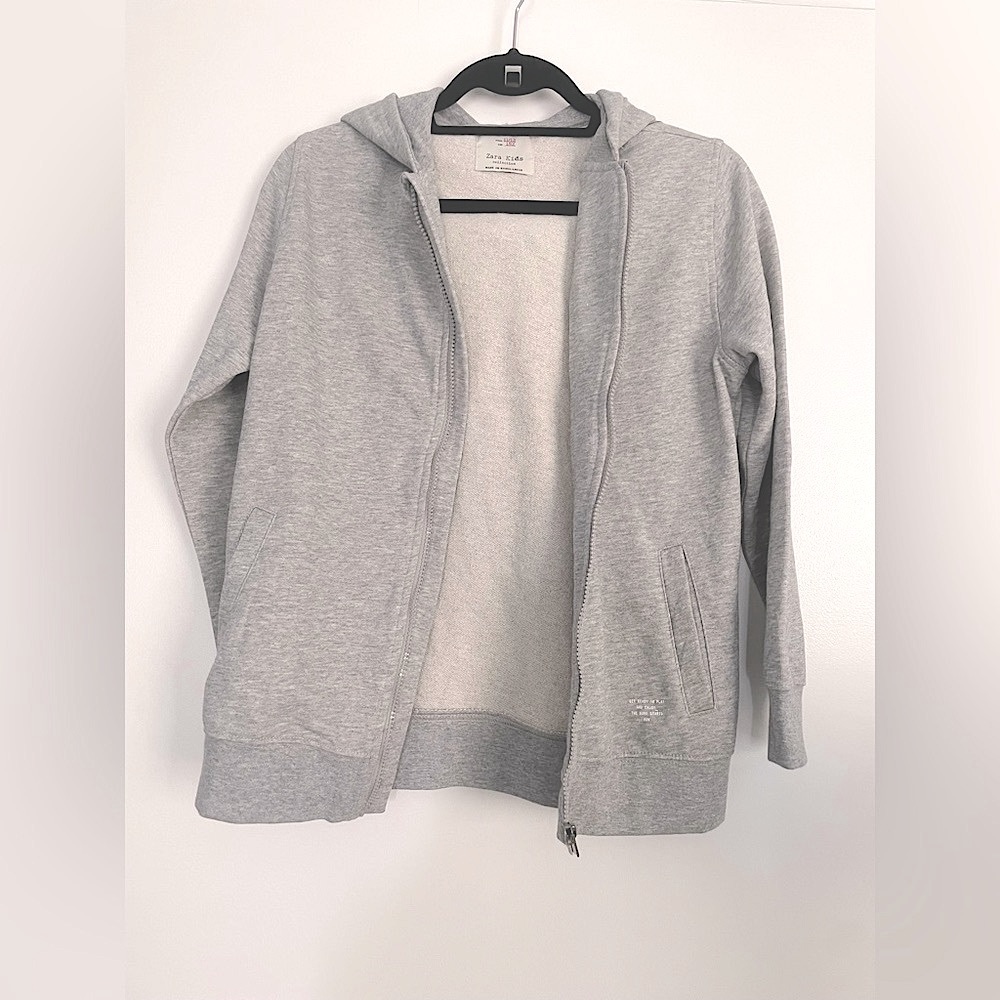 Kids 11–12 Year old grey hoodie NWT